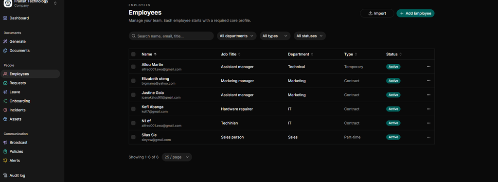 employee records management software