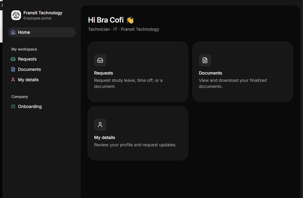 HRDocket employee self-service portal