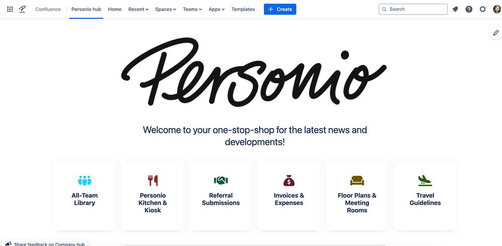 Personio user interface