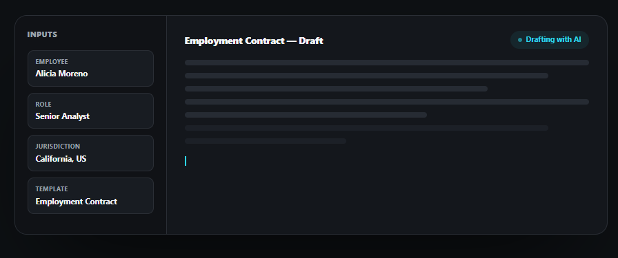 HRDocket's contract letter generation workflow