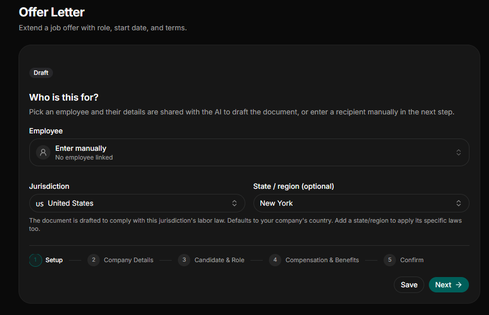 HRDocket-offer-letter-interface