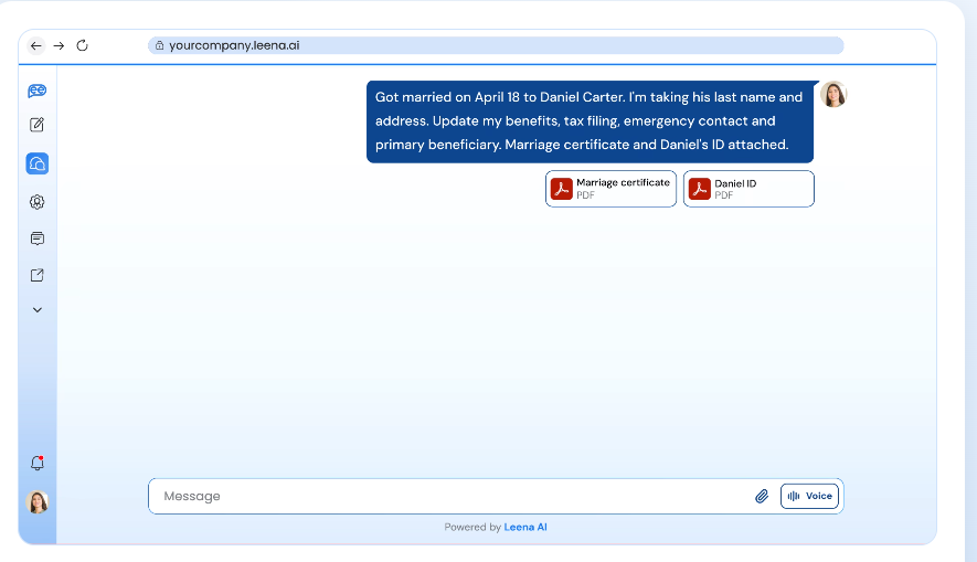 Leena AI workflows